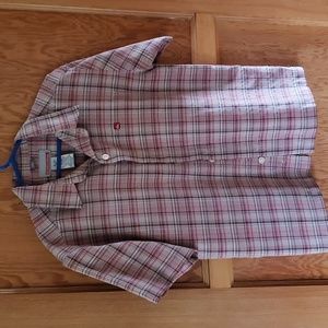 Quicksilver kids short sleeved plaid shirt